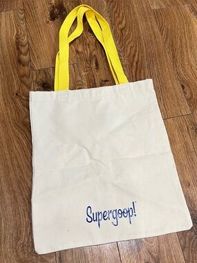 Supergoop canvas tote bag